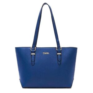 New Royal Blue Womens Large Canvas Top Handle Tote Carryall & Shoulder Bag